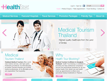 Tablet Screenshot of healthtourbooking.com